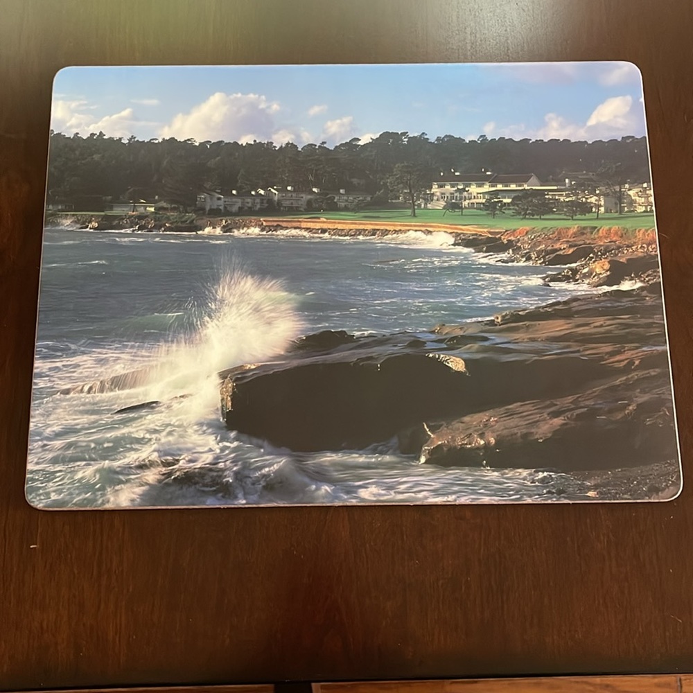Vintage Pebble Beach Hard Placemats